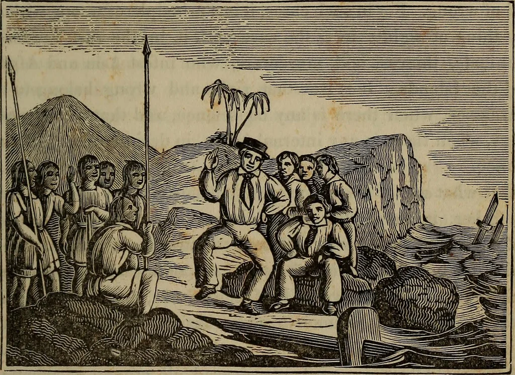 An illustration from The tongue of time, and star of the states : a system of human nature, with the phenomena of the heavens and earth ... also an account of persons with two souls, and of five persons who took colors by the touch, 1838, leaf 380