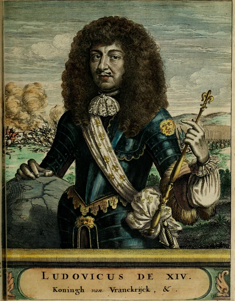 An illustration from Tooneel des oorlogs, opgerecht in de Vereenigde Nederlanden : door de wapenen van de koningen van Vrankryk en Engeland, Keulsche en Munstersche Bisschoppen : tegen de Staten der Vereenigde Nederlanden, en hare geallieerden ..., 1675, leaf 174