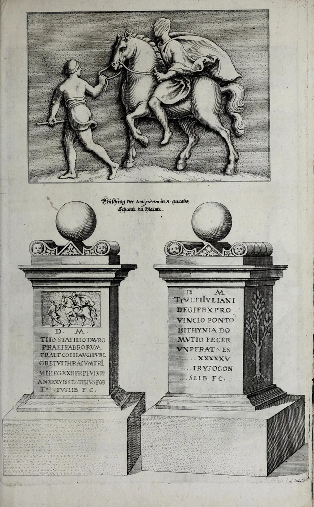 An illustration from Topographia Archiepiscopatuvm Moguntinensis, Treuirensis, et Coloniensis : das ist, Beschreibung der vornembsten Stätt vnd Plätz in denen Ertzbistumen Maÿnz, Trier, vnd Cöln, 1646, leaf 29