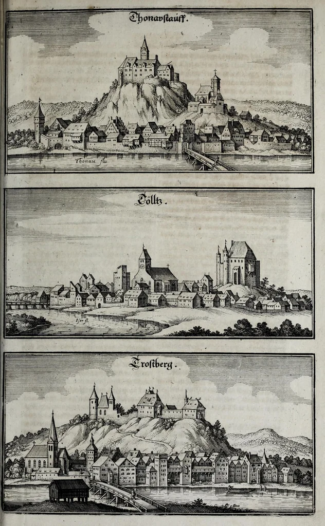 An illustration from Topographia Bavariæ : das ist, Beschreib. vnd aigentliche Abbildung der vornembsten Stätt vnd Orth in Ober vnd Nieder Beÿern, der Ober Pfaltz, vnd anderen, zum hochlöblichen Baÿrischen Craisse hehörigen Landschaften, 1660, leaf 267