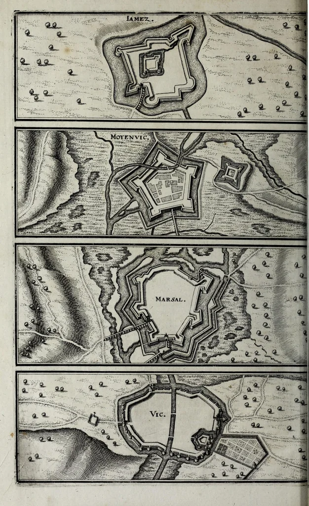 An illustration from Topographia Palatinatus Rheni et vicinarum regionum : das ist, Beschreibung vnd eigentliche Abbildungen der vornemsten Statte V. Plätz der Vntern Pfaltz am Rhein vnd benachbarten Landschaften, als der Bistumer Wormbs vnd Speÿer, der Bergstrass, des Westerreichs, Hundrücks, Zweÿbrüggen, etc. : sampt einer Zugabe ettlicher des, H. Röm. Reichs zu dem Ober Reinischen Cräyss gezogenen ständen, als Bisantz, Metz, Tull, Verdun, Lothringen, Savoyen, etc, 1645, leaf 278