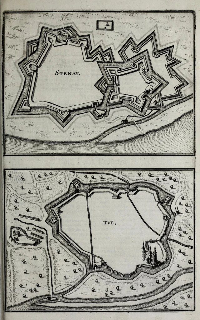 An illustration from Topographia Palatinatus Rheni et vicinarum regionum : das ist, Beschreibung vnd eigentliche Abbildungen der vornemsten Statte V. Plätz der Vntern Pfaltz am Rhein vnd benachbarten Landschaften, als der Bistumer Wormbs vnd Speÿer, der Bergstrass, des Westerreichs, Hundrücks, Zweÿbrüggen, etc. : sampt einer Zugabe ettlicher des, H. Röm. Reichs zu dem Ober Reinischen Cräyss gezogenen ständen, als Bisantz, Metz, Tull, Verdun, Lothringen, Savoyen, etc, 1645, leaf 295