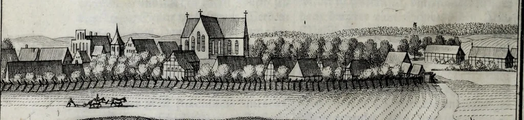 An illustration from Topographia Saxoniæ Inferioris : das ist, Beschreibung der vornehmsten Stätte vnnd Plätz in dem hochl. Nider Sachss., Craÿss, 1653, leaf 100