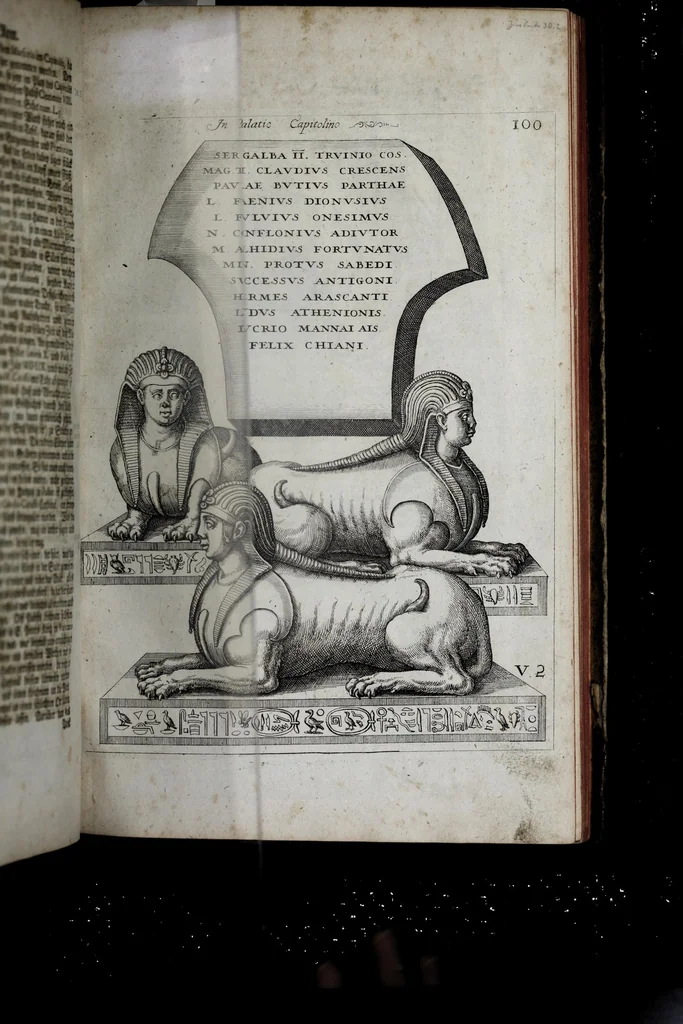 An illustration from Topographia urbis Romæ, das ist eigentliche, Beschreibung der Stadt Rom : sampt allen antiquitäten, Pallästen, Amphitheatris oder Schauplätzen, Obeliscis, Pyramiden, Lustgärten, Bildern, Begräbnüssen, oberschrifften und vergleichen, so in und umb der Stadt Rom gefunden, und in vier Tagen ordentlich beschauet und gesehen werden können, 1681, leaf 131