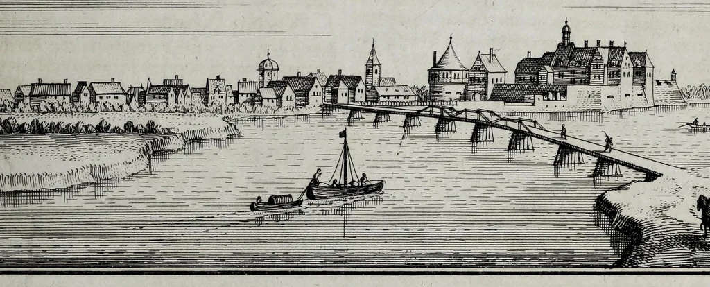 An illustration from Topographia Westphaliæ : das ist, Beschreibung der vornembsten, vnd bekantisten Stätte, vnd Plätz, im hochlöbl. westphälischen Craisse, 1647, leaf 265
