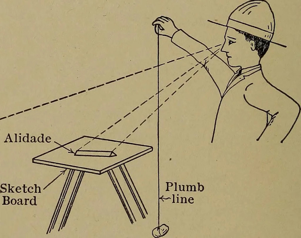An illustration from Topographic maps and sketch mapping, 1920, leaf 121