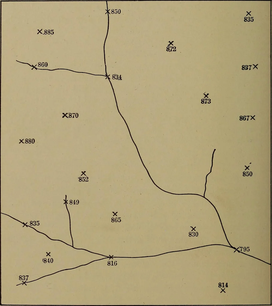 An illustration from Topographic maps and sketch mapping, 1920, leaf 137