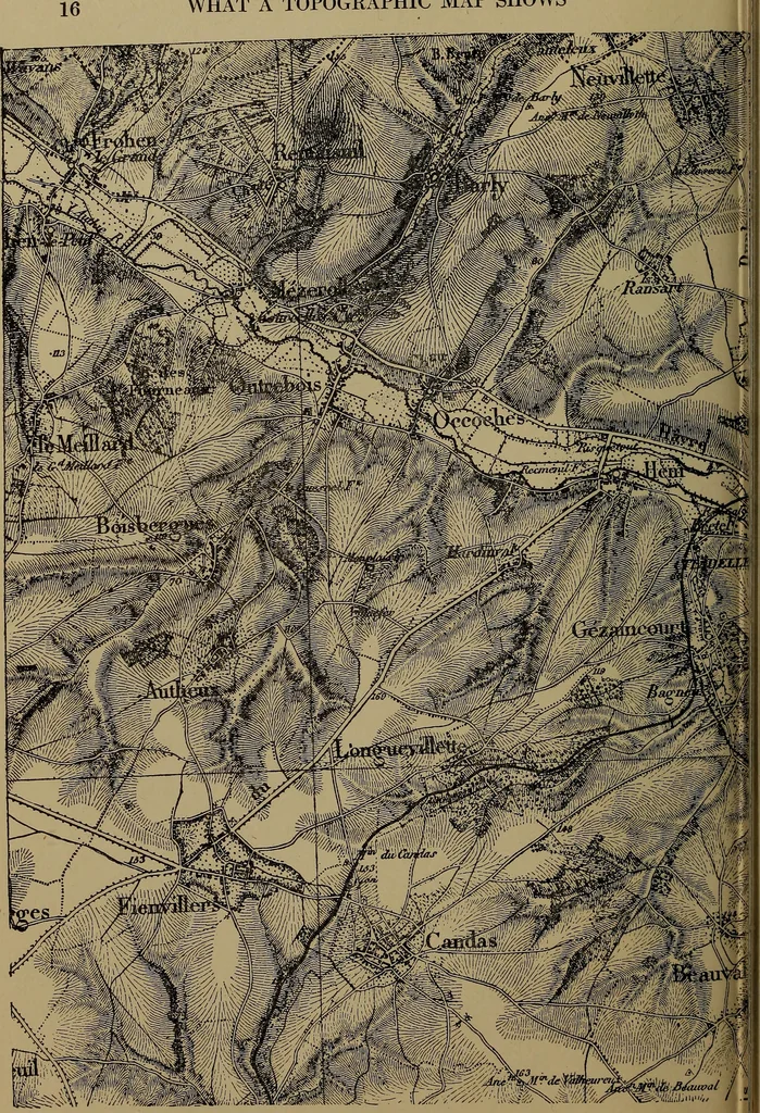 An illustration from Topographic maps and sketch mapping, 1920, leaf 33