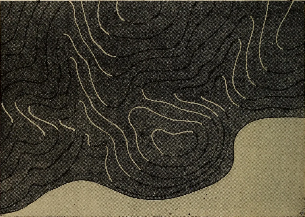 An illustration from Topographic maps and sketch mapping, 1920, leaf 53