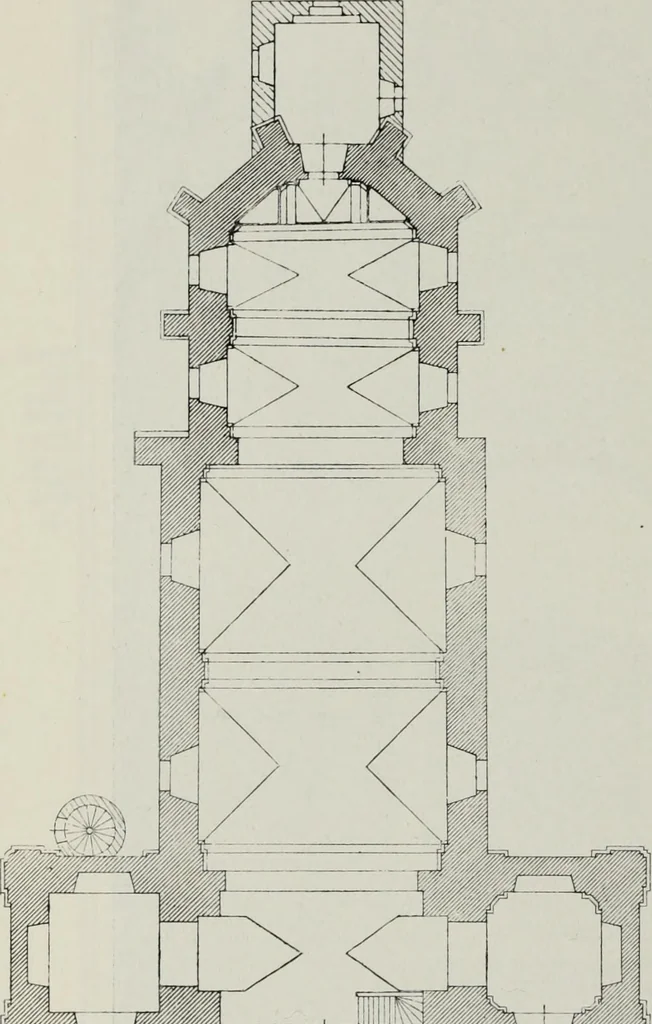 An illustration from Topographie der historischen und Kunst-Denkmale im politischen Bezirke Pribram, 1902, leaf 107