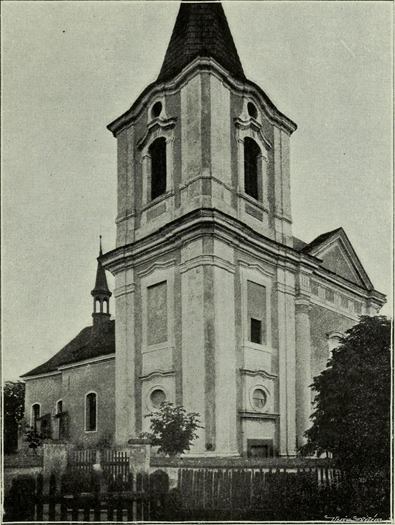 An illustration from Topographie der historischen und Kunst-Denkmale im politischen Bezirke Pribram, 1902, leaf 108