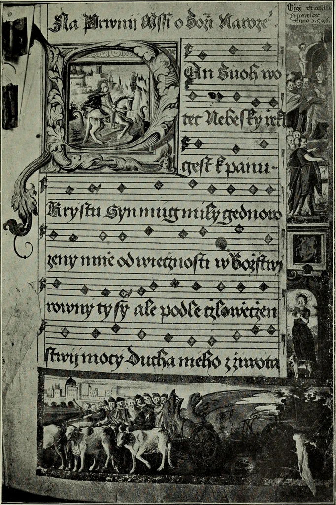 An illustration from Topographie der historischen und Kunst-Denkmale im politischen Bezirke Pribram, 1902, leaf 154