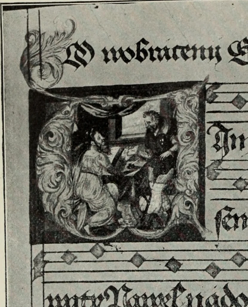 An illustration from Topographie der historischen und Kunst-Denkmale im politischen Bezirke Pribram, 1902, leaf 155