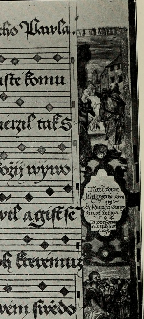 An illustration from Topographie der historischen und Kunst-Denkmale im politischen Bezirke Pribram, 1902, leaf 155