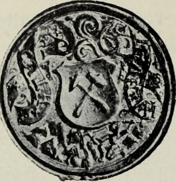 An illustration from Topographie der historischen und Kunst-Denkmale im politischen Bezirke Pribram, 1902, leaf 163