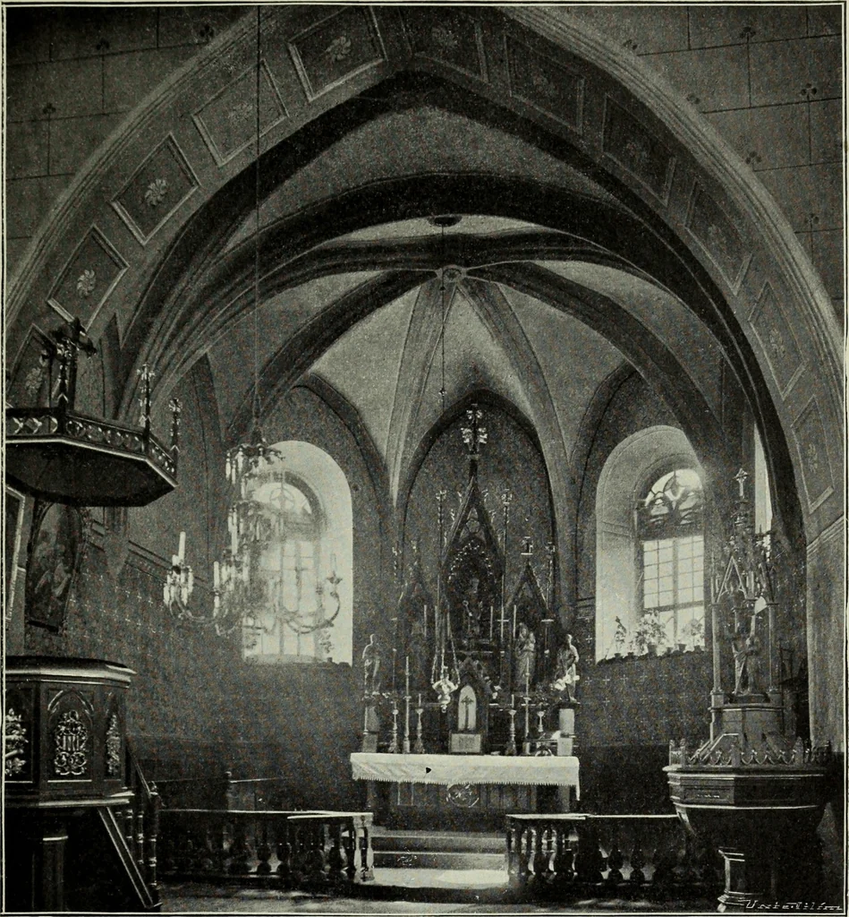 An illustration from Topographie der historischen und Kunst-Denkmale im politischen Bezirke Pribram, 1902, leaf 172