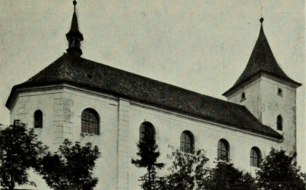 An illustration from Topographie der historischen und Kunst-Denkmale im politischen Bezirke Pribram, 1902, leaf 178