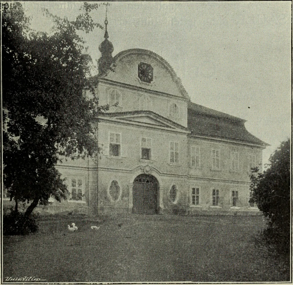 An illustration from Topographie der historischen und Kunst-Denkmale im politischen Bezirke Pribram, 1902, leaf 18