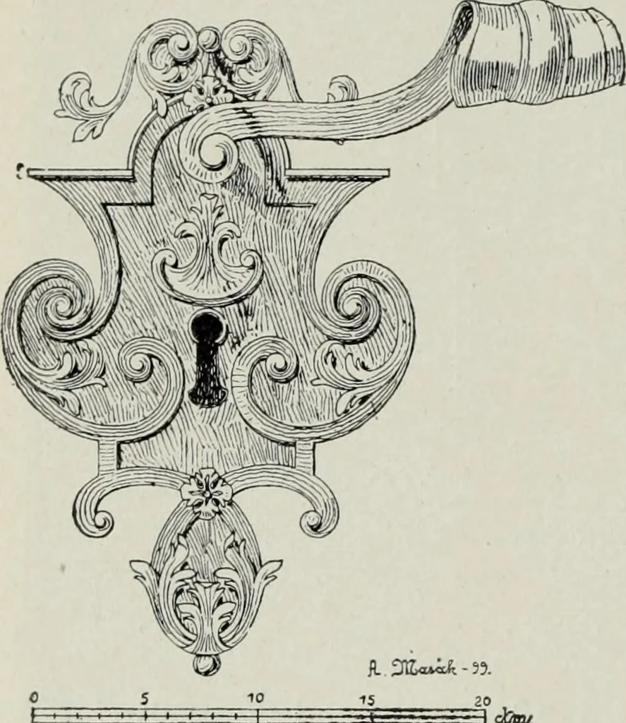 An illustration from Topographie der historischen und Kunst-Denkmale im politischen Bezirke Pribram, 1902, leaf 19