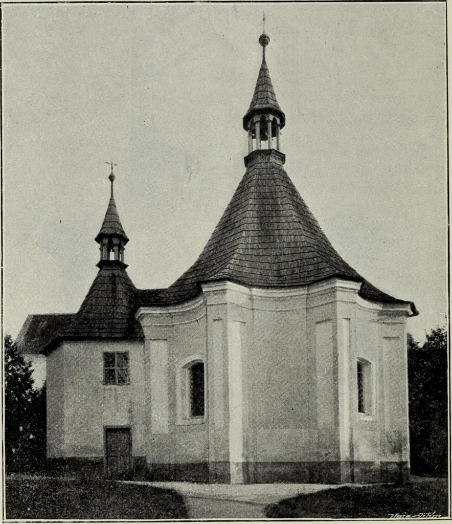 An illustration from Topographie der historischen und Kunst-Denkmale im politischen Bezirke Pribram, 1902, leaf 21