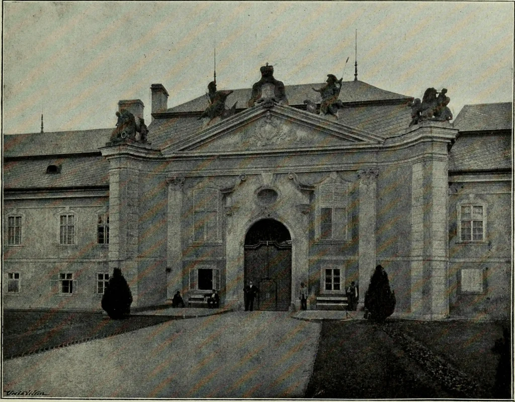 An illustration from Topographie der historischen und Kunst-Denkmale im politischen Bezirke Pribram, 1902, leaf 24