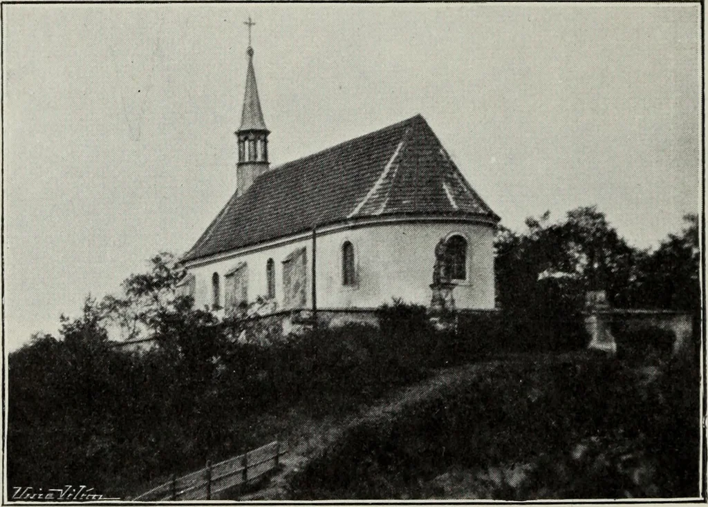 An illustration from Topographie der historischen und Kunst-Denkmale im politischen Bezirke Pribram, 1902, leaf 43