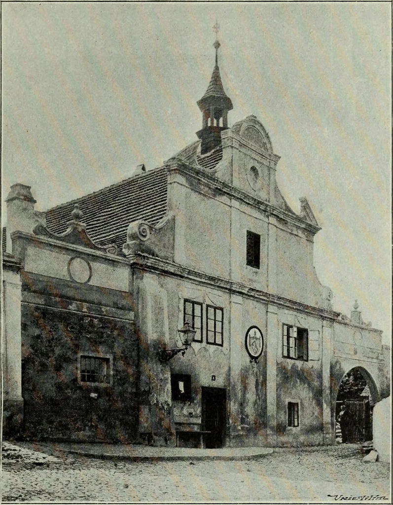 An illustration from Topographie der historischen und Kunst-Denkmale im politischen Bezirke Pribram, 1902, leaf 64