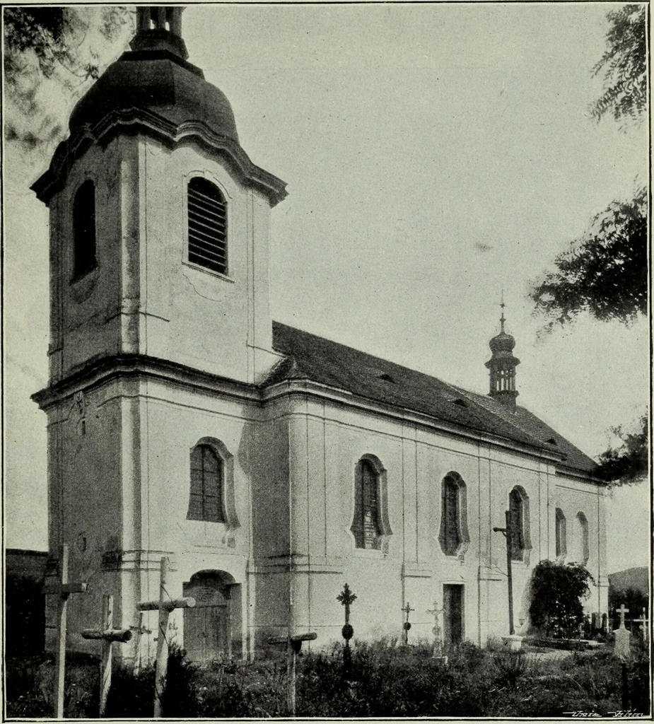 An illustration from Topographie der historischen und Kunst-Denkmale im politischen Bezirke Pribram, 1902, leaf 66