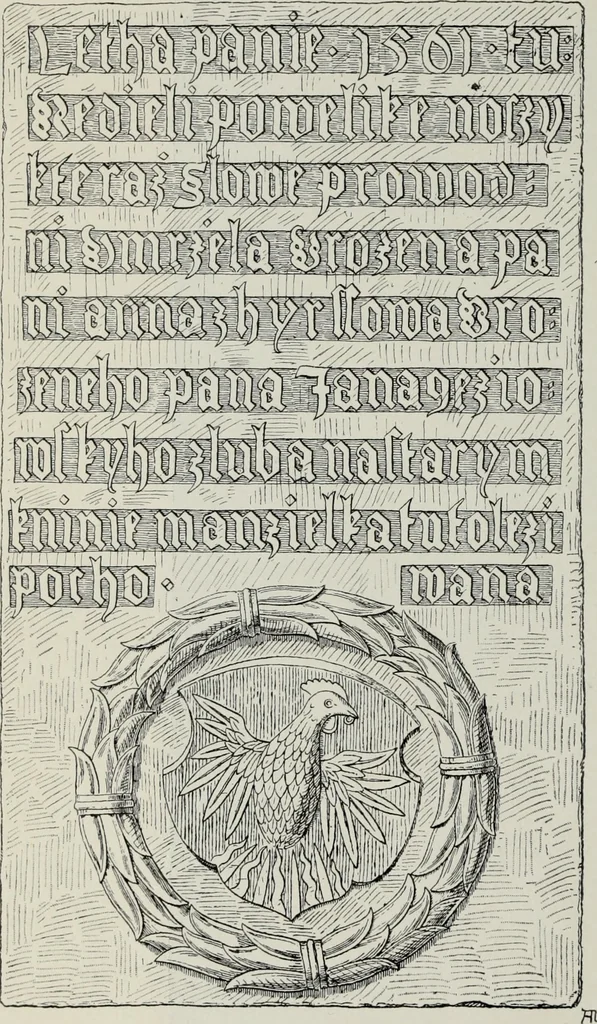 An illustration from Topographie der historischen und Kunst-Denkmale im politischen Bezirke Pribram, 1902, leaf 71