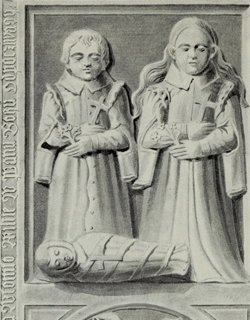 An illustration from Topographie der historischen und Kunst-Denkmale im politischen Bezirke Pribram, 1902, leaf 73
