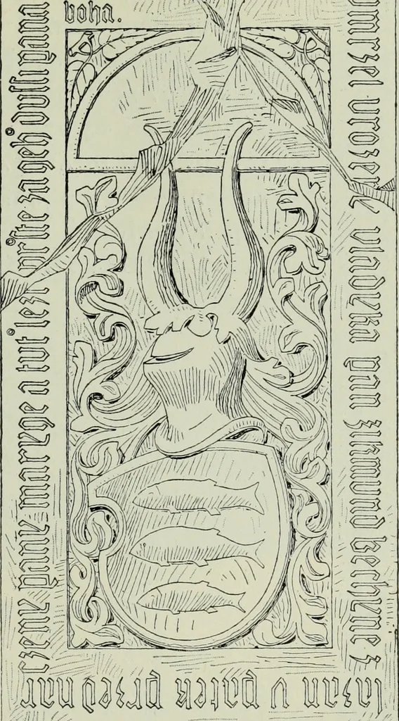 An illustration from Topographie der historischen und Kunst-Denkmale im politischen Bezirke Pribram, 1902, leaf 78