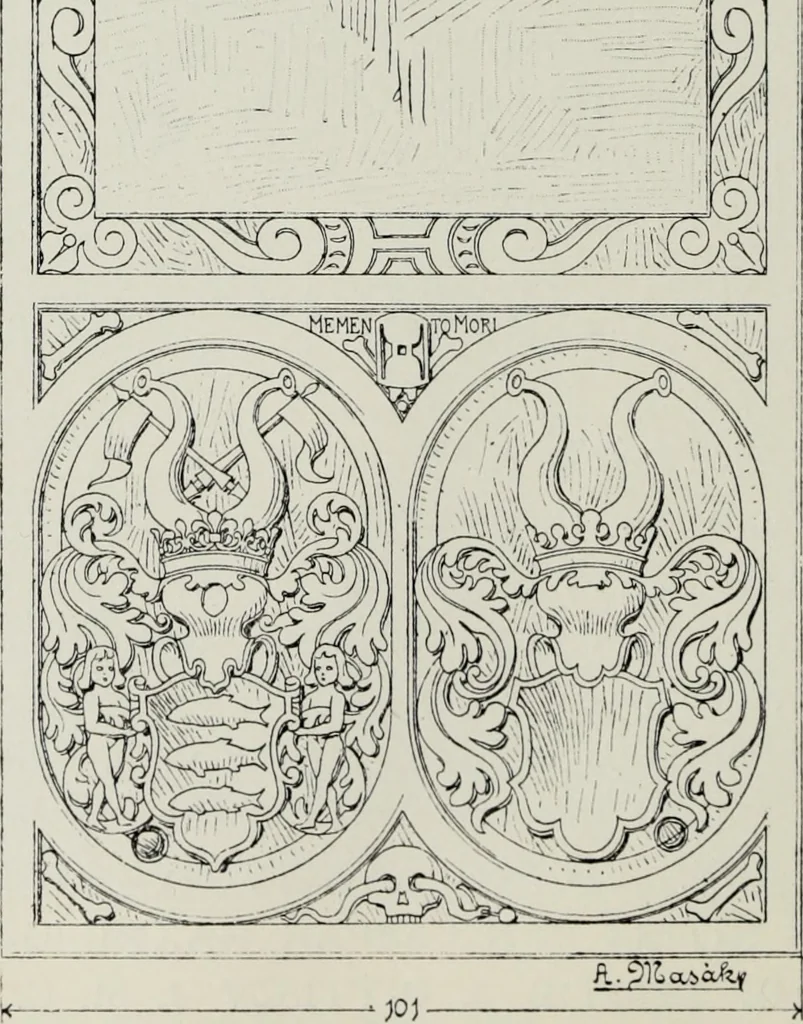 An illustration from Topographie der historischen und Kunst-Denkmale im politischen Bezirke Pribram, 1902, leaf 79