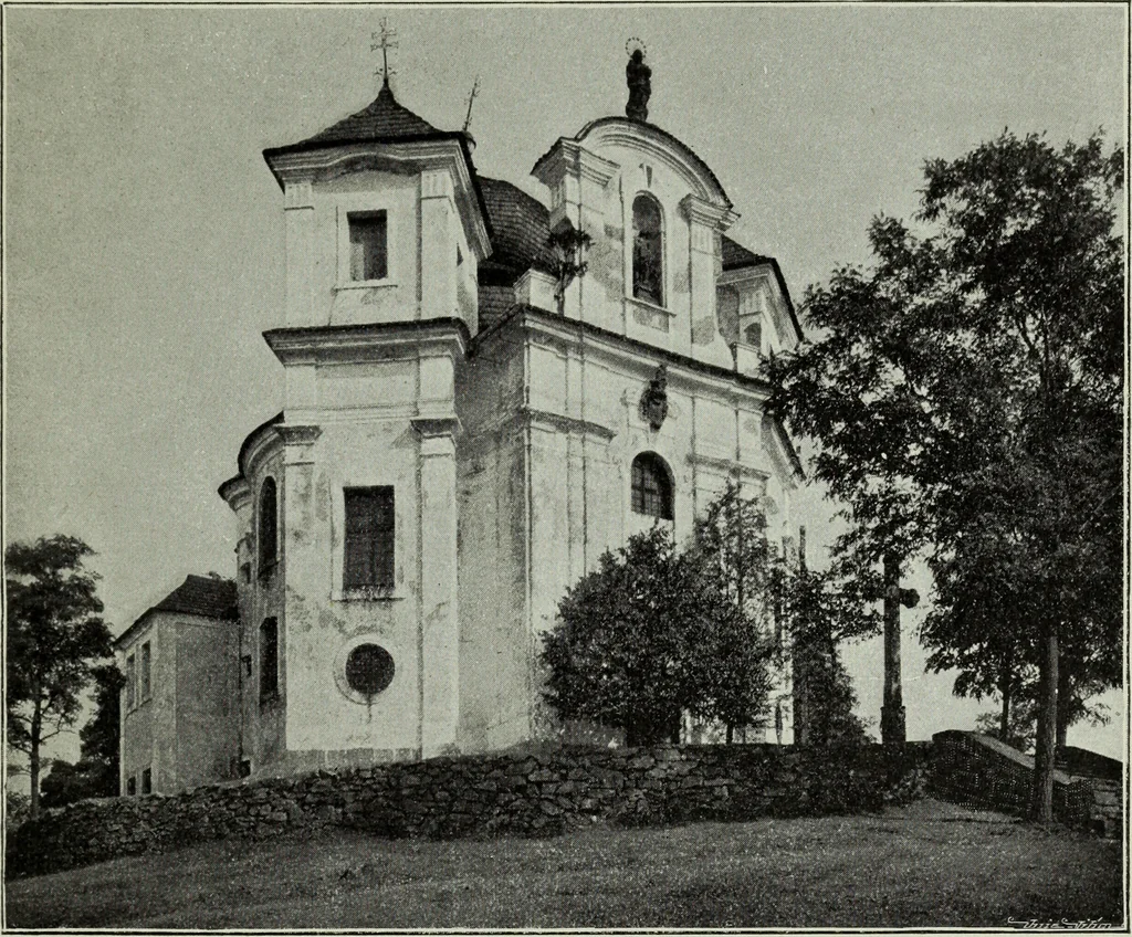 An illustration from Topographie der historischen und Kunst-Denkmale im politischen Bezirke Pribram, 1902, leaf 82