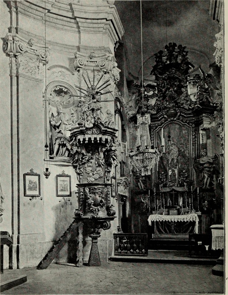 An illustration from Topographie der historischen und Kunst-Denkmale im politischen Bezirke Pribram, 1902, leaf 83
