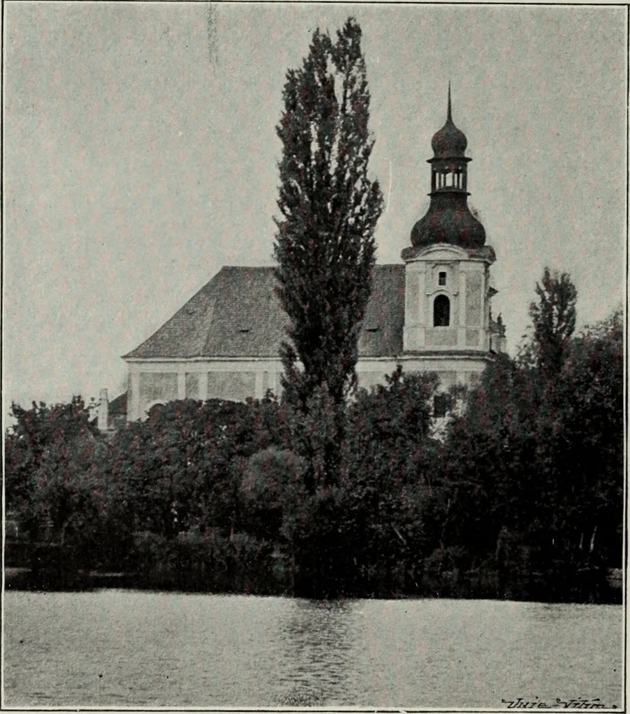 An illustration from Topographie der historischen und Kunst-Denkmale im politischen Bezirke Pribram, 1902, leaf 93