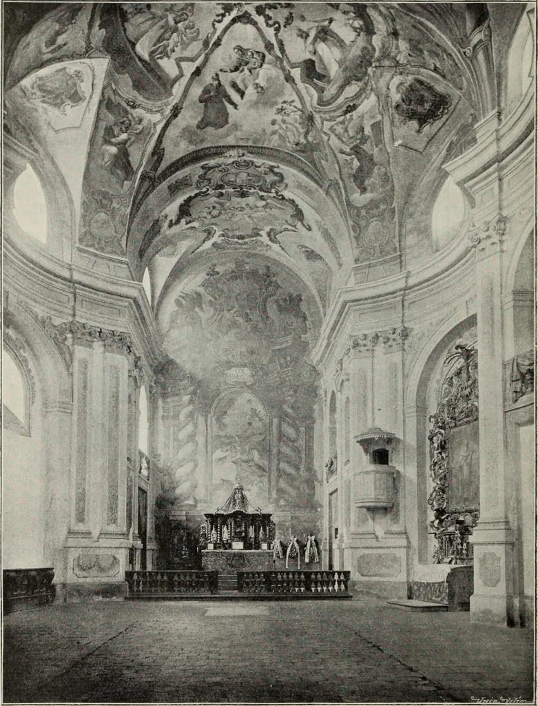 An illustration from Topographie der historischen und Kunst-Denkmale im politischen Bezirke Pribram, 1902, leaf 95