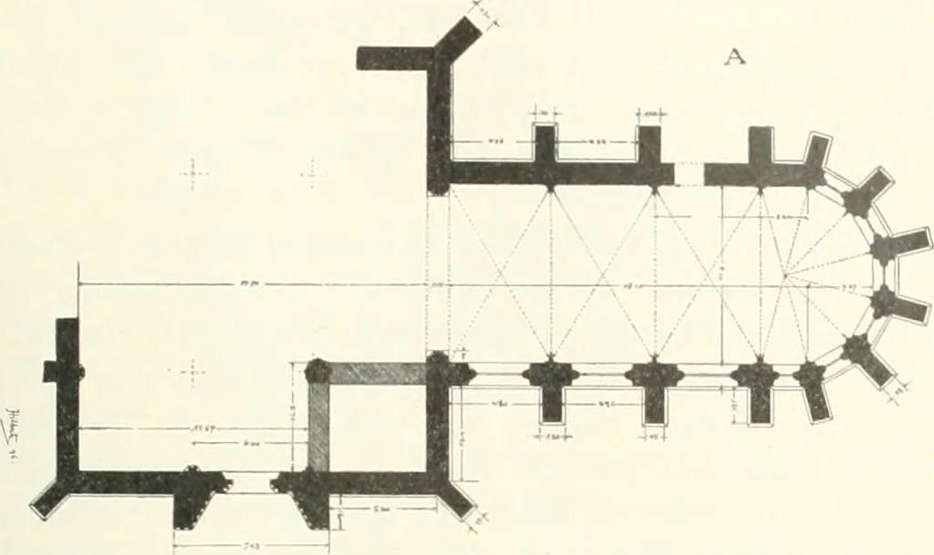 An illustration from Topographie der historischen und Kunst-Denkmale im Königreiche Böhmen von der Urzeit bis zum Anfange des XIX Jahrhundertes, 1897, leaf 28