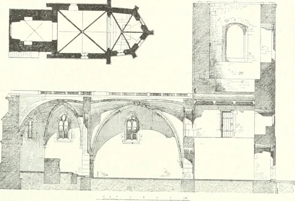 An illustration from Topographie der historischen und Kunst-Denkmale im Königreiche Böhmen von der Urzeit bis zum Anfange des XIX Jahrhundertes, 1897, leaf 52