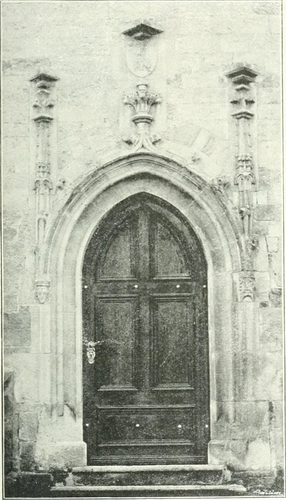 An illustration from Topographie der historischen und Kunst-Denkmale im Königreiche Böhmen von der Urzeit bis zum Anfange des XIX Jahrhundertes, 1897, leaf 56