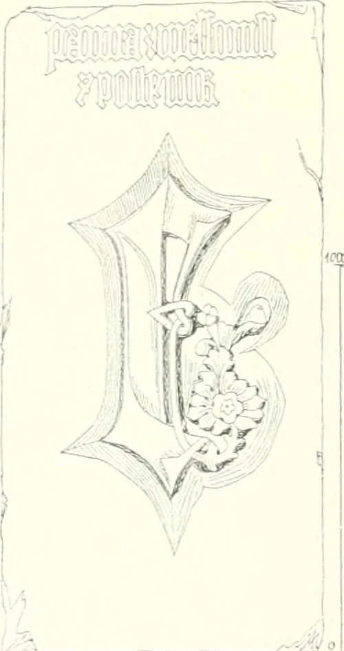 An illustration from Topographie der historischen und Kunst-Denkmale im Königreiche Böhmen von der Urzeit bis zum Anfange des XIX Jahrhundertes, 1897, leaf 75