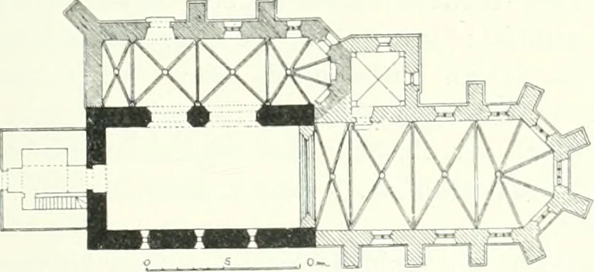 An illustration from Topographie der historischen und Kunst-Denkmale im Königreiche Böhmen von der Urzeit bis zum Anfange des XIX Jahrhundertes, 1897, leaf 96