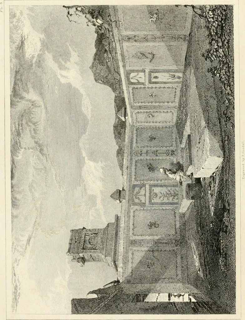 An illustration from Pompeiana : the topography, edifices, and ornaments of Pompeii, 1821, leaf 166