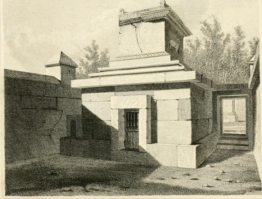 An illustration from Pompeiana : the topography, edifices, and ornaments of Pompeii, 1821, leaf 168