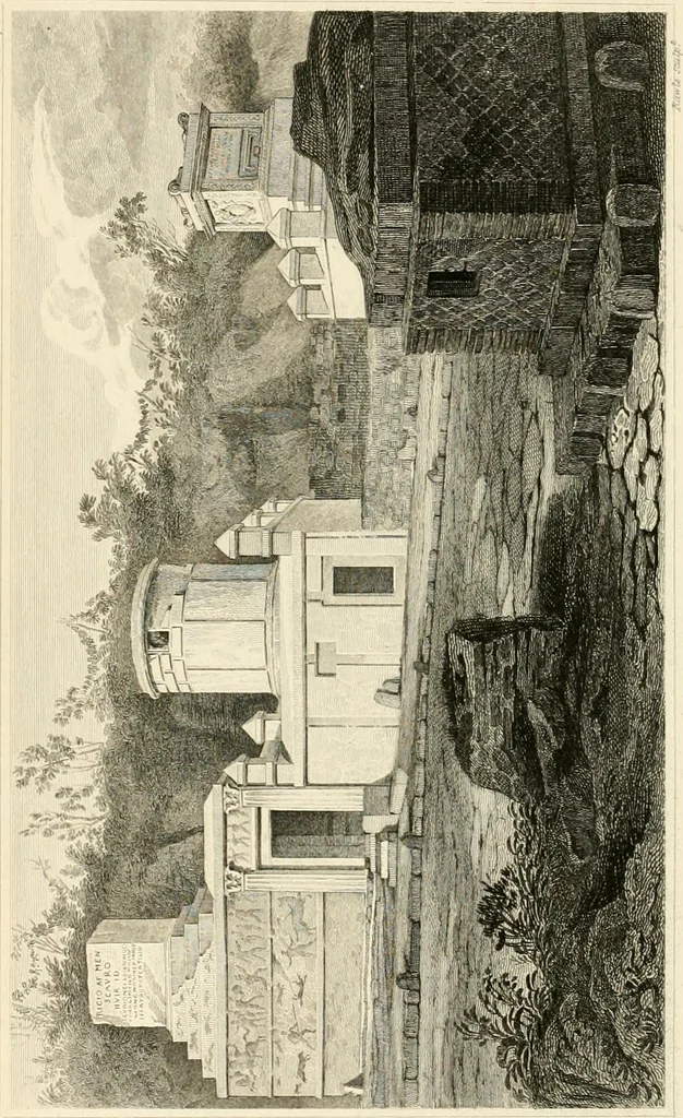 An illustration from Pompeiana : the topography, edifices, and ornaments of Pompeii, 1821, leaf 173