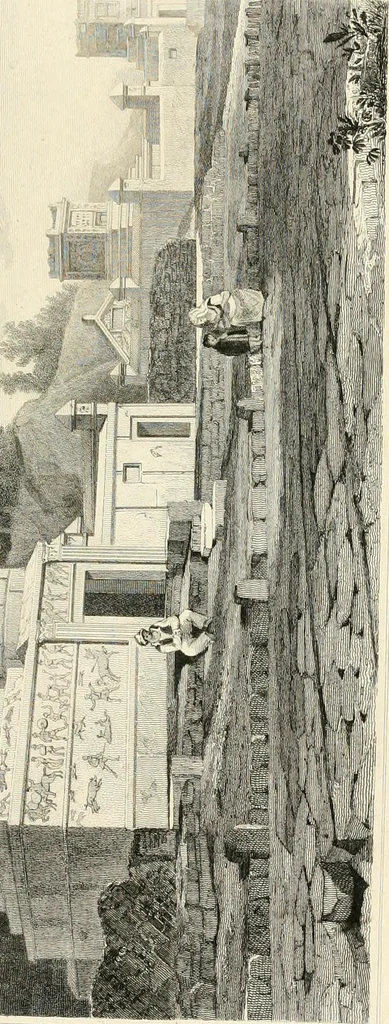 An illustration from Pompeiana : the topography, edifices, and ornaments of Pompeii, 1821, leaf 176