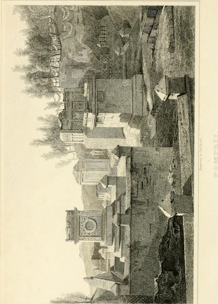 An illustration from Pompeiana : the topography, edifices, and ornaments of Pompeii, 1821, leaf 185