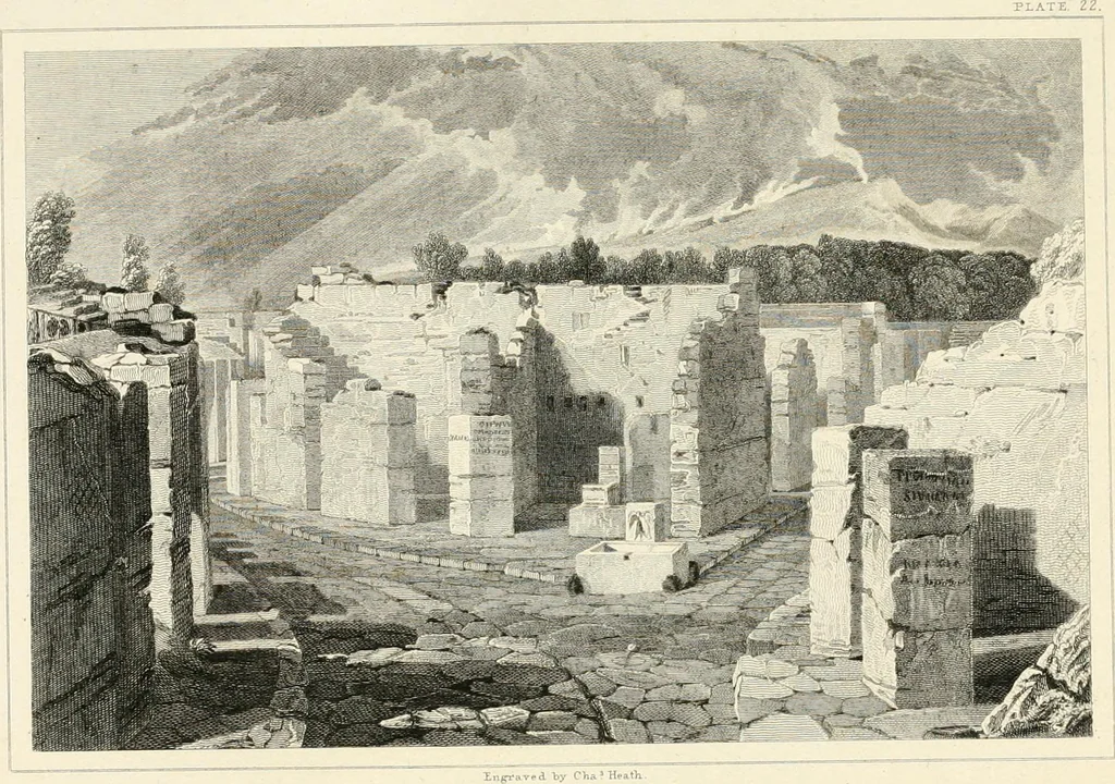 An illustration from Pompeiana : the topography, edifices, and ornaments of Pompeii, 1821, leaf 254