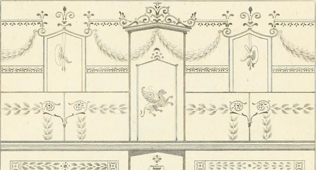 An illustration from Pompeiana : the topography, edifices, and ornaments of Pompeii, 1821, leaf 280