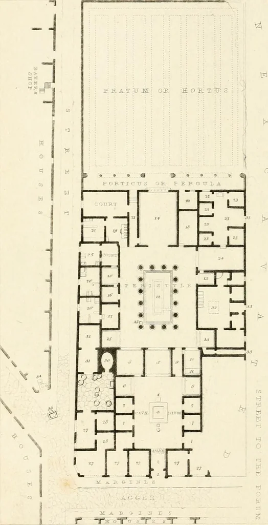An illustration from Pompeiana : the topography, edifices, and ornaments of Pompeii, 1821, leaf 289