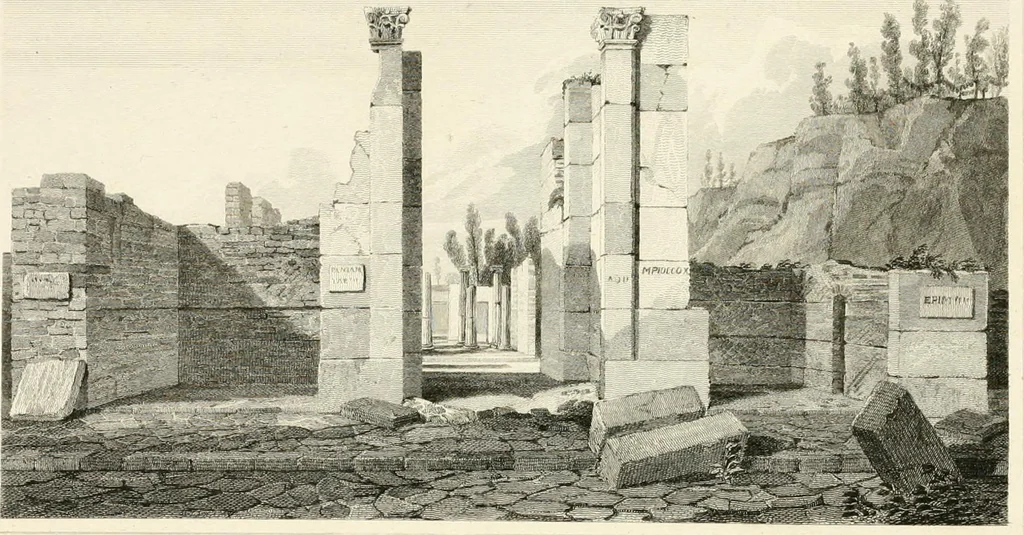 An illustration from Pompeiana : the topography, edifices, and ornaments of Pompeii, 1821, leaf 298